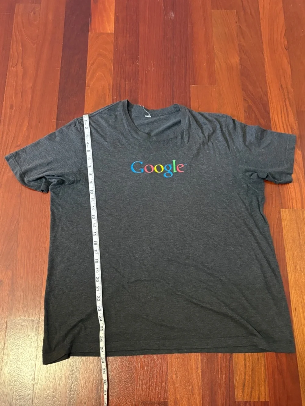 The "O.G." Tech Staple: Classic Heather Grey Google Logo Tee - Unisex - Picture 5 of 6